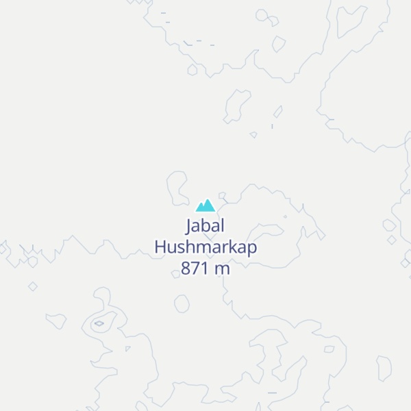 Map of Jabal Hushmarkap
