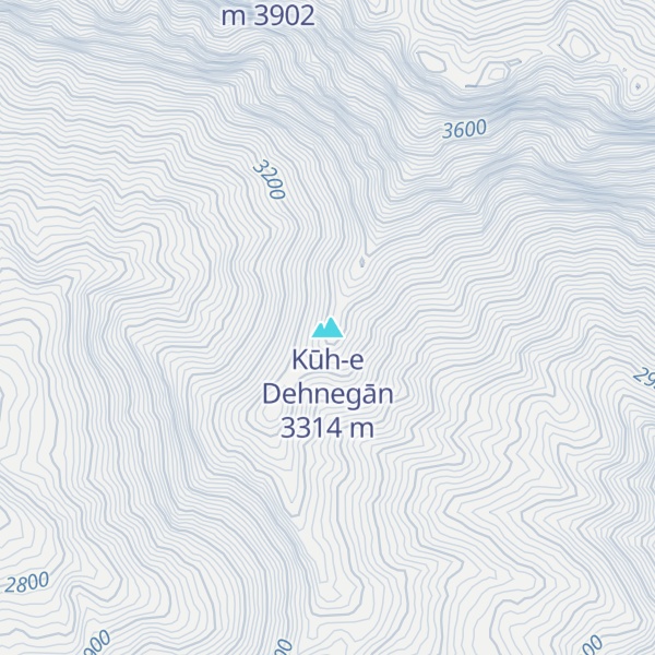 Map of Kūh-e Dehnegān