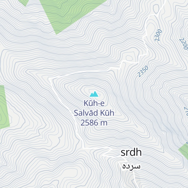 Map of Kūh-e Salvād Kūh