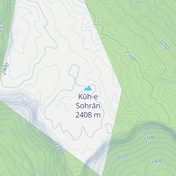 Map of Kūh-e Sohrān