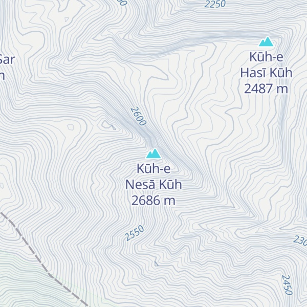 Map of Kūh-e Nesā Kūh