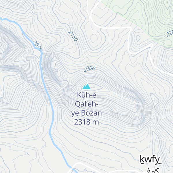 Map of Kūh-e Qal‘eh-ye Bozan