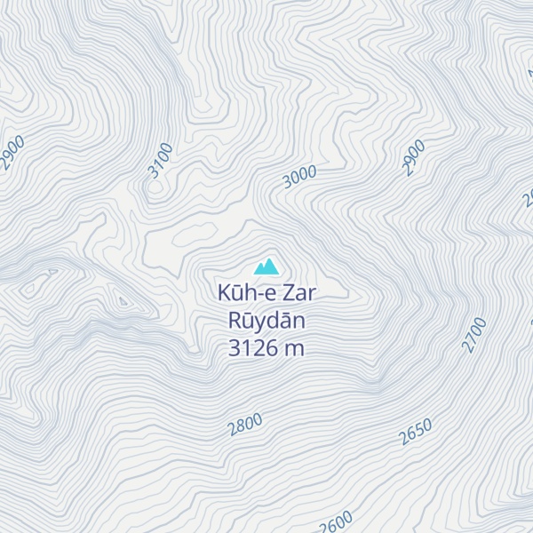 Map of Kūh-e Zar Rūydān