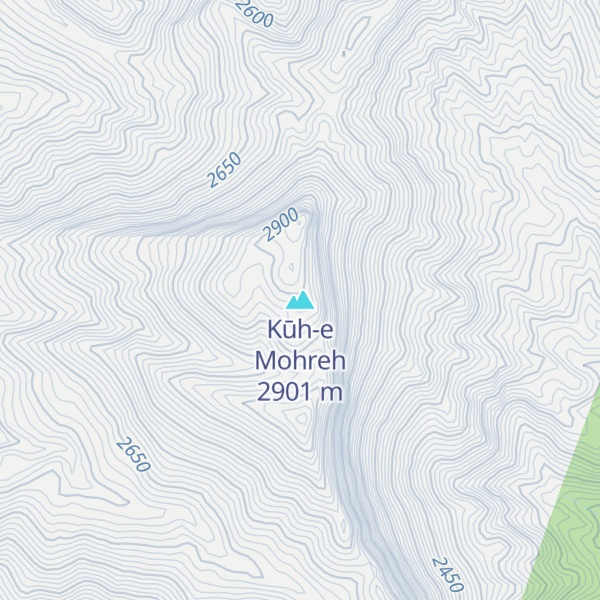 Map of Kūh-e Mohreh