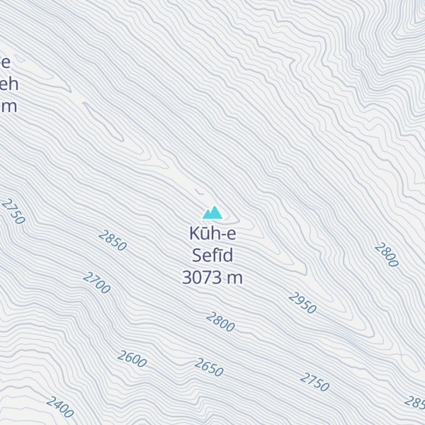 Map of Kūh-e Sefīd