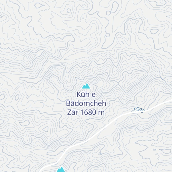 Map of Kūh-e Bādomcheh Zār