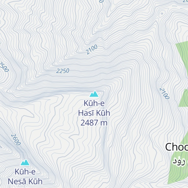 Map of Kūh-e Hasī Kūh