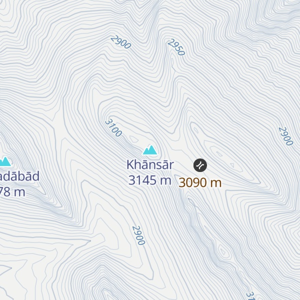 Map of Khānsār