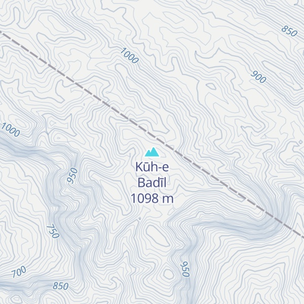 Map of Kūh-e Badīl