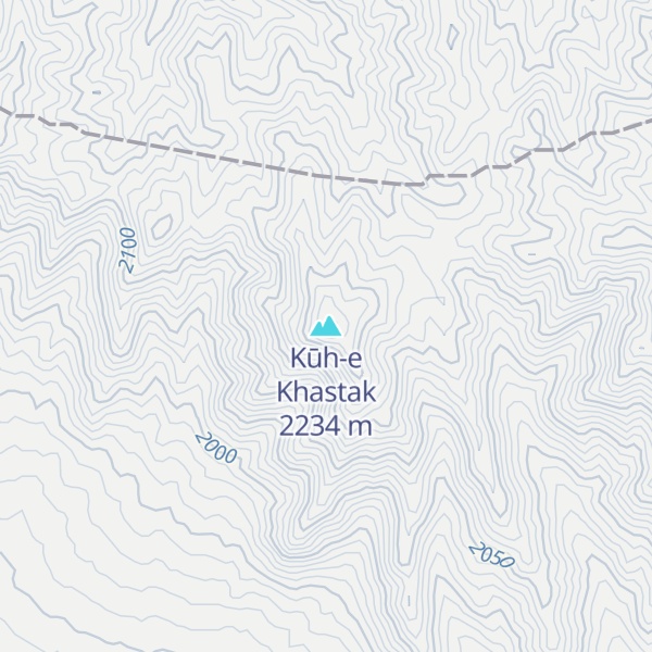Map of Kūh-e Khastak