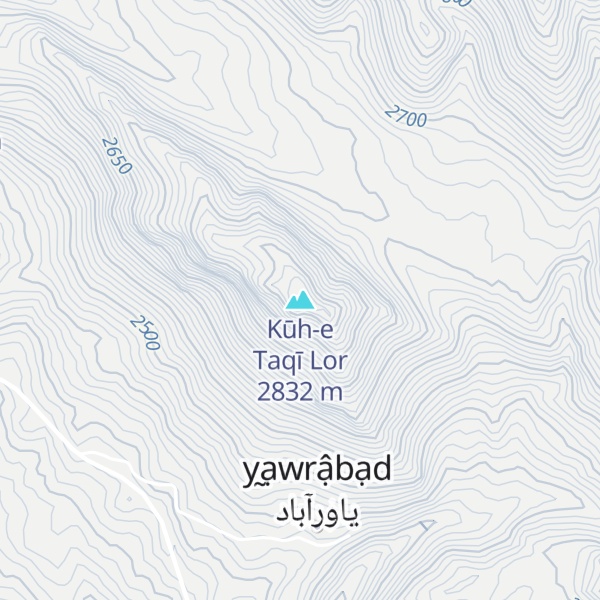 Map of Kūh-e Taqī Lor