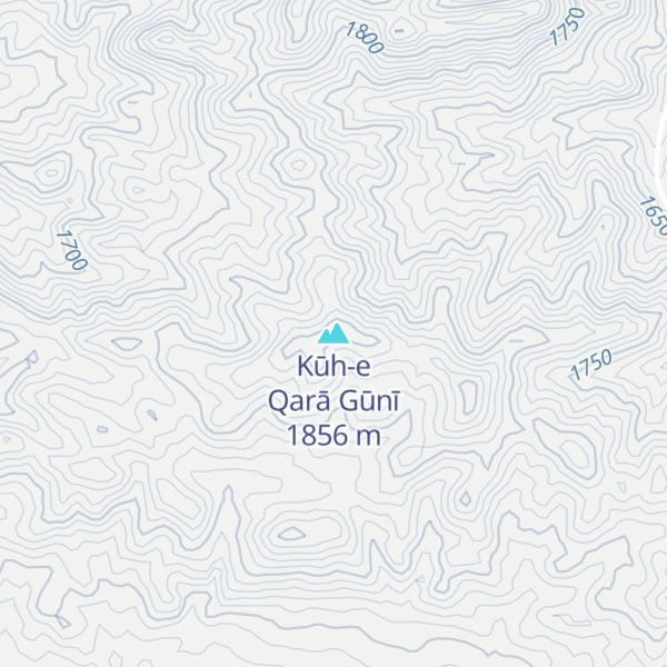 Map of Kūh-e Qarā Gūnī