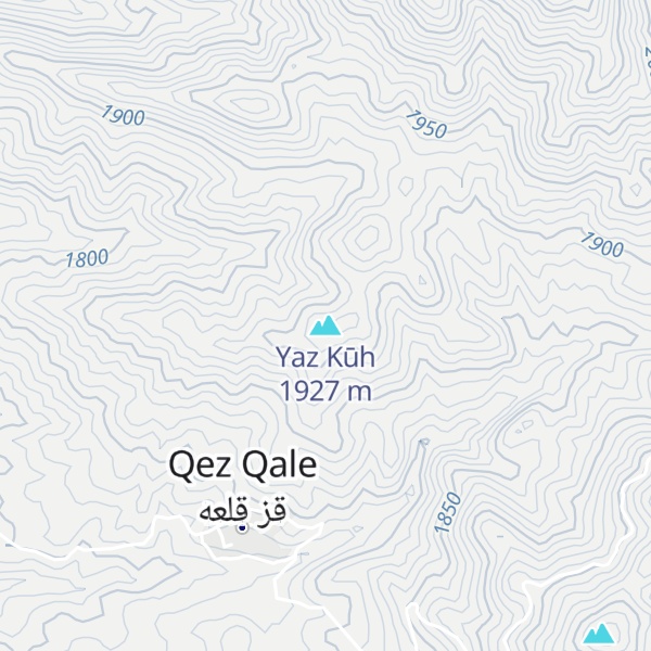 Map of Yaz Kūh
