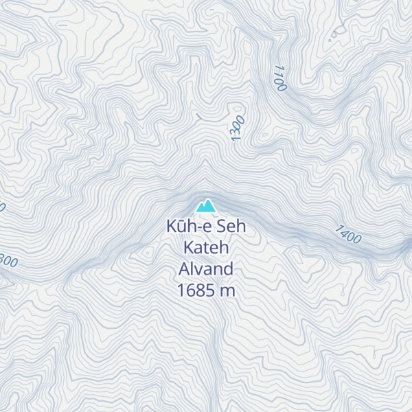 Map of Kūh-e Seh Kateh Alvand