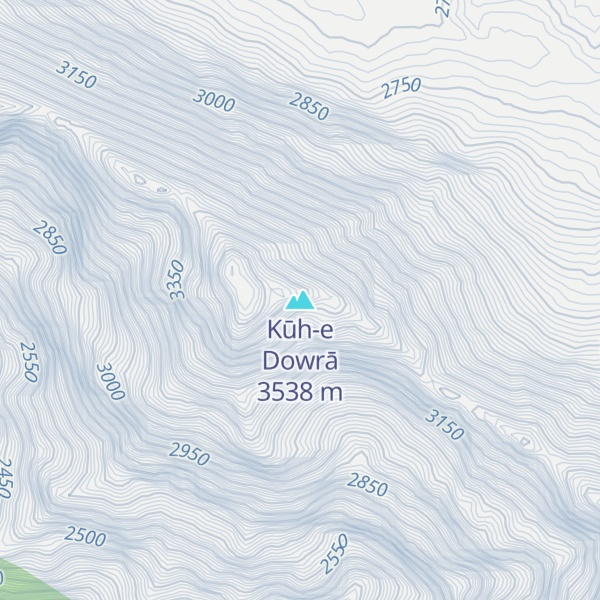 Map of Kūh-e Dowrā
