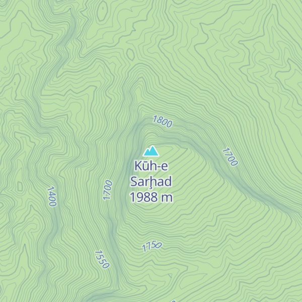 Map of Kūh-e Sarḩad