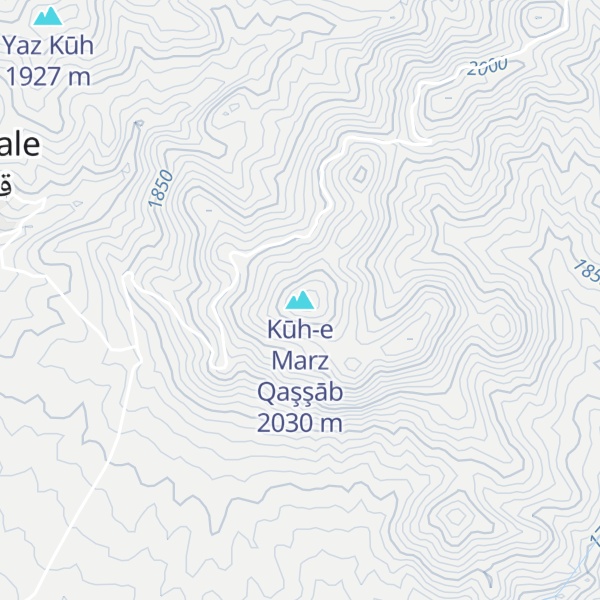 Map of Kūh-e Marz Qaşşāb