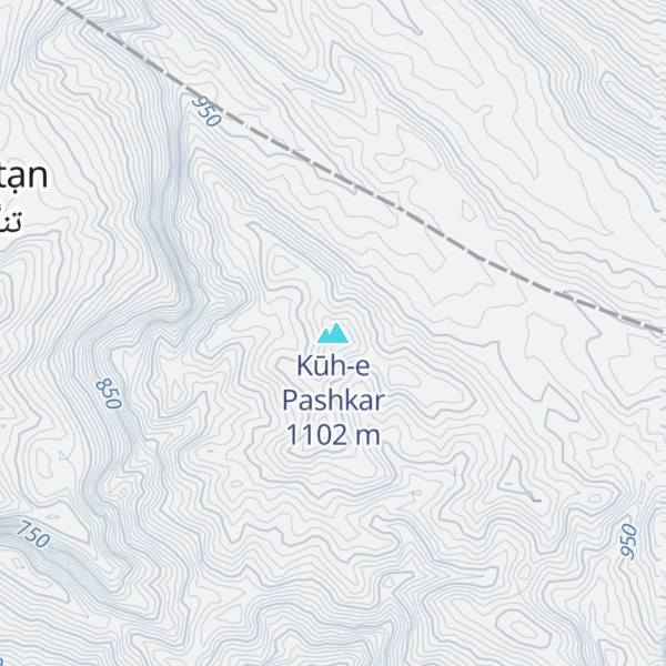 Map of Kūh-e Pashkar