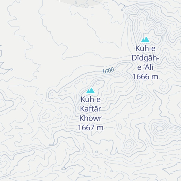 Map of Kūh-e Kaftār Khowr