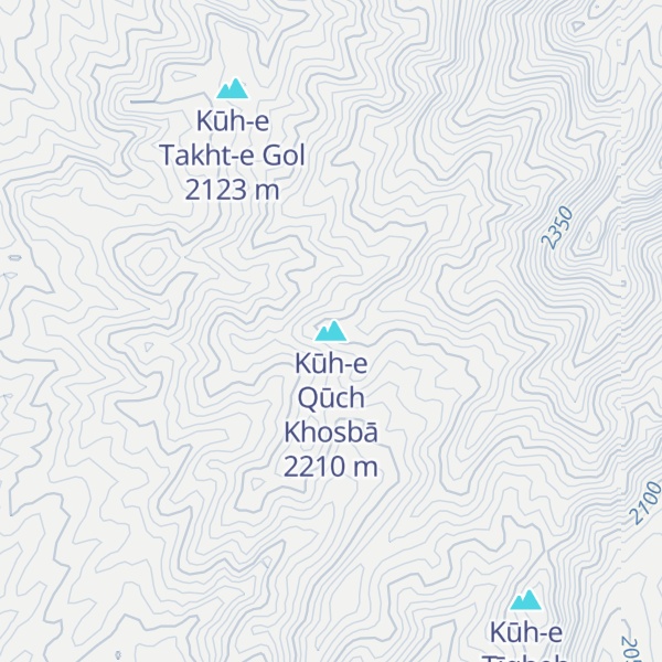 Map of Kūh-e Qūch Khosbā