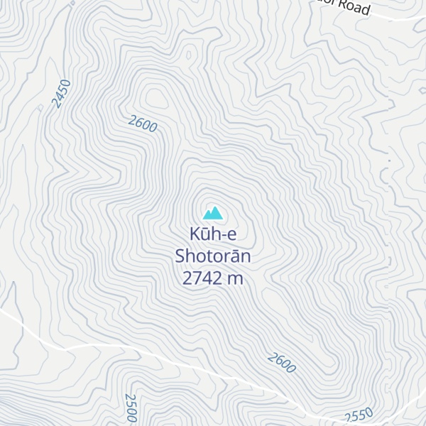 Map of Kūh-e Shotorān