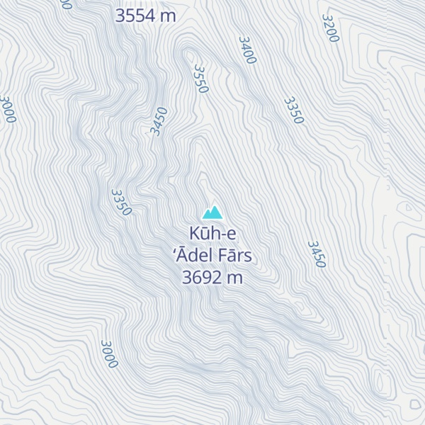 Map of Kūh-e ‘Ādel Fārs