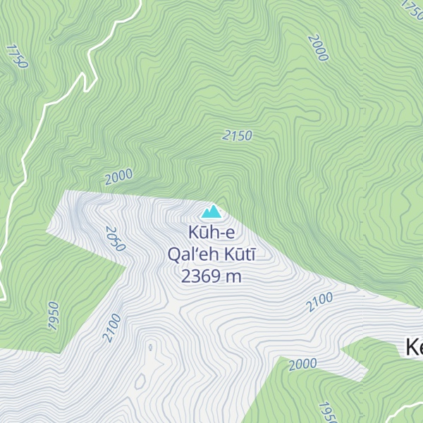Map of Kūh-e Qal‘eh Kūtī
