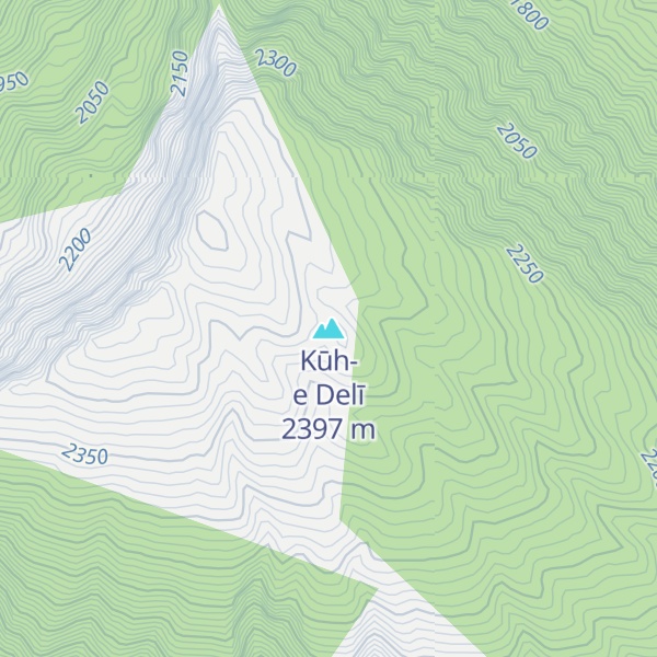 Map of Kūh-e Delī