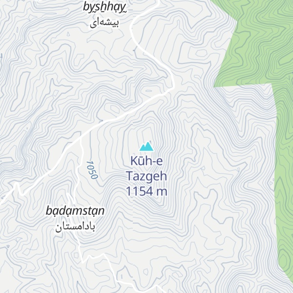 Map of Kūh-e Tazgeh