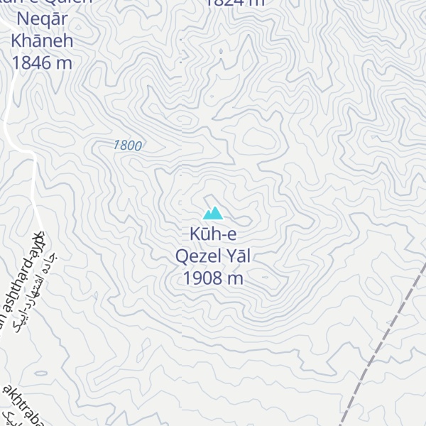 Map of Kūh-e Qezel Yāl