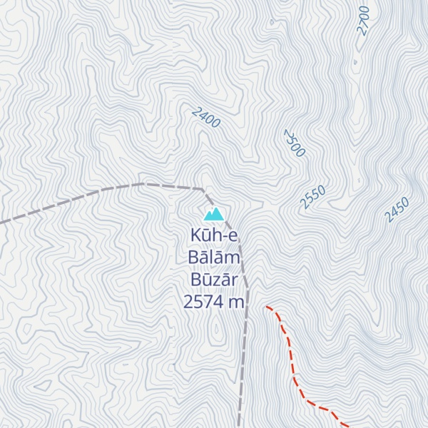 Map of Kūh-e Bālām Būzār