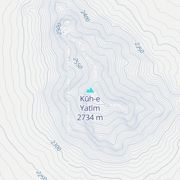 Map of Kūh-e Yatīm