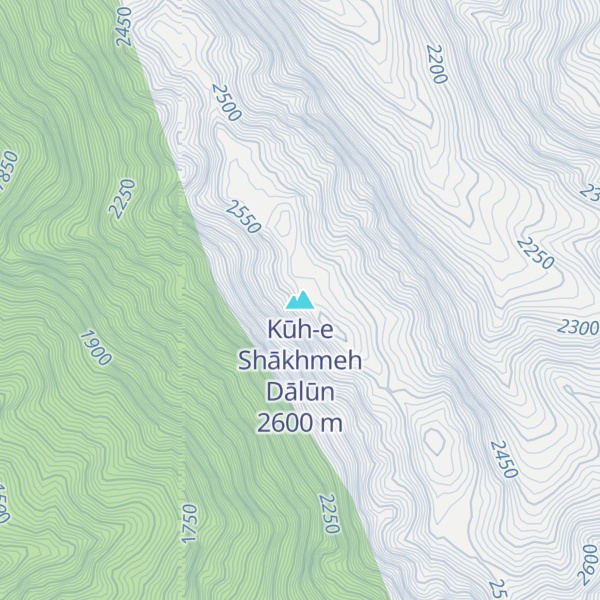 Map of Kūh-e Shākhmeh Dālūn