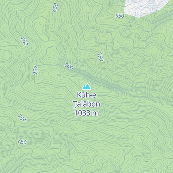 Map of Kūh-e Ţalābon