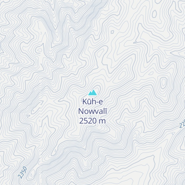Map of Kūh-e Nowvalī