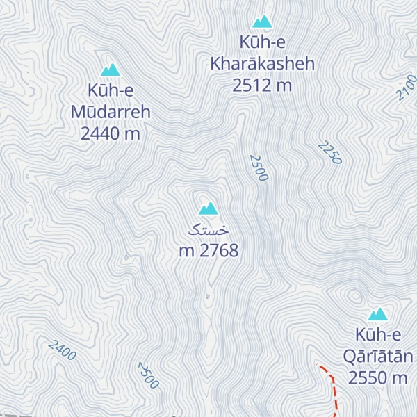 Map of خستک