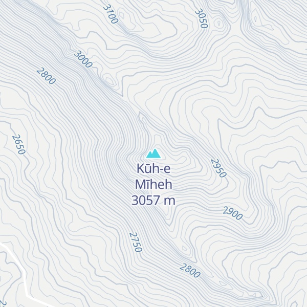 Map of Kūh-e Mīheh