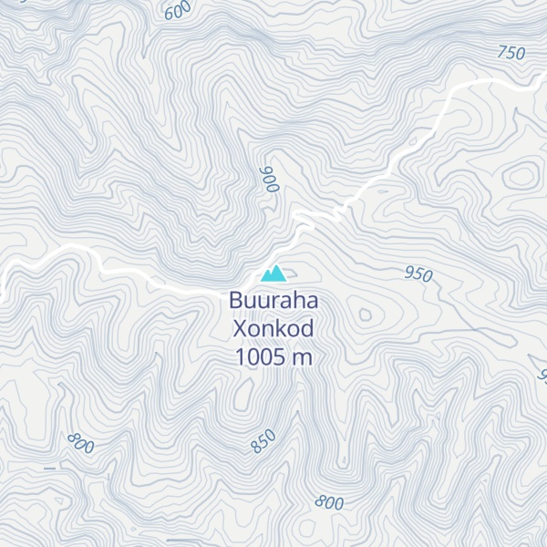 Map of Buuraha Xonkod
