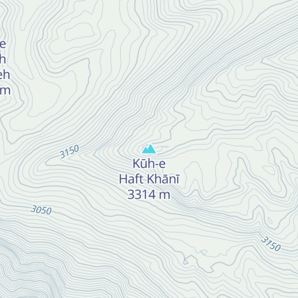 Map of Kūh-e Haft Khānī