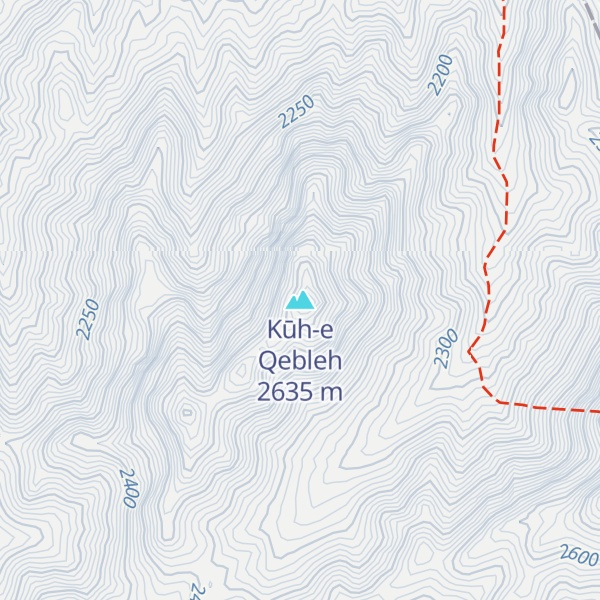 Map of Kūh-e Qebleh
