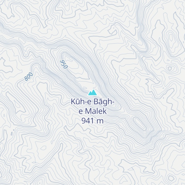 Map of Kūh-e Bāgh-e Malek