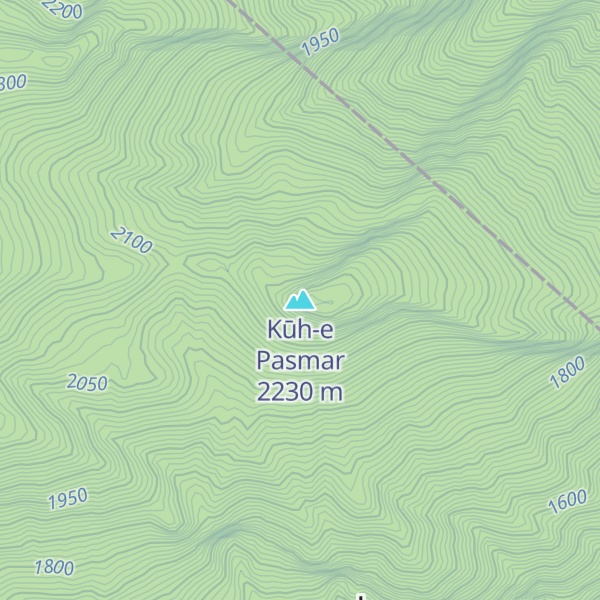 Map of Kūh-e Pasmar
