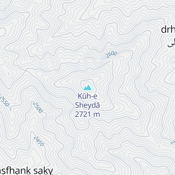 Map of Kūh-e Sheydā
