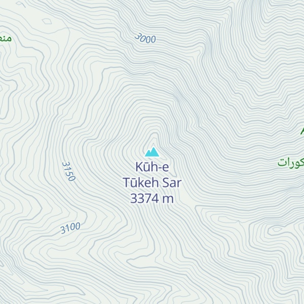 Map of Kūh-e Tūkeh Sar