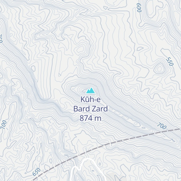 Map of Kūh-e Bard Zard