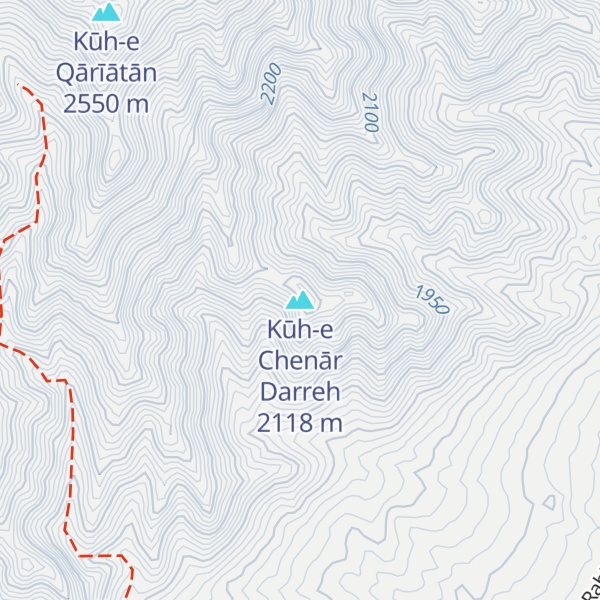 Map of Kūh-e Chenār Darreh