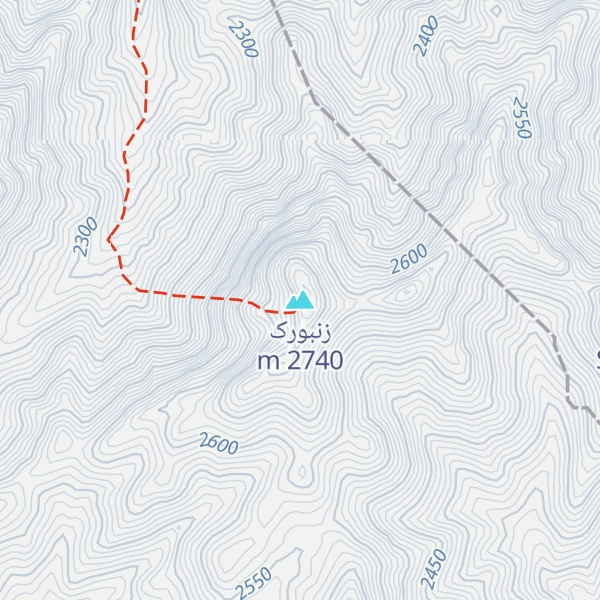Map of زنبورک