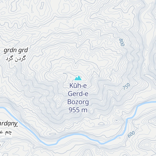 Map of Kūh-e Gerd-e Bozorg