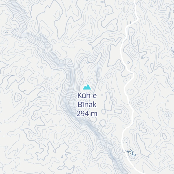 Map of Kūh-e Bīnak