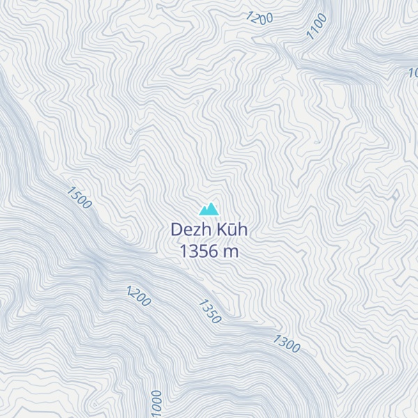 Map of Dezh Kūh